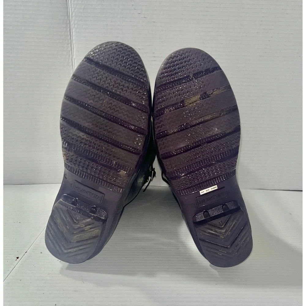 Hunter Rain Boots Women's 5‎ Purple Glitter Wellington Waterproof Quiet Luxury